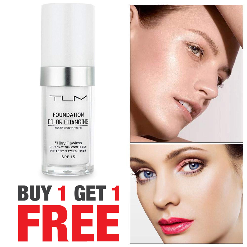 TLM™ COLOR CHANGING FOUNDATION SPF15 30ML + 1 FREE